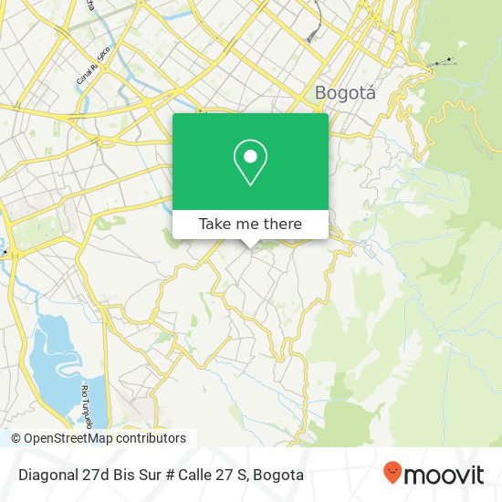 Diagonal 27d Bis Sur # Calle 27 S map