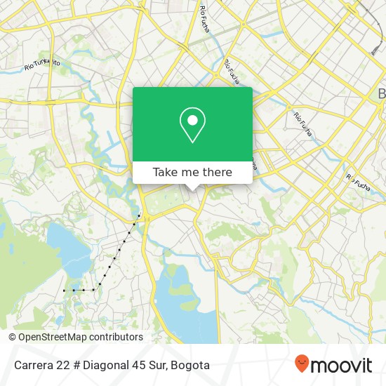 Carrera 22 # Diagonal 45 Sur map