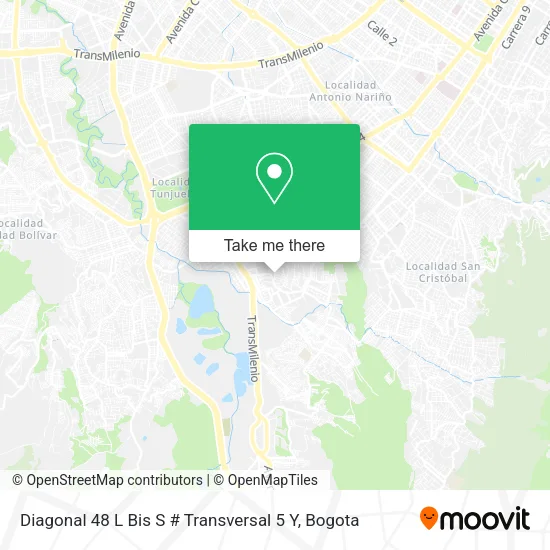 Diagonal 48 L Bis  S # Transversal 5 Y map