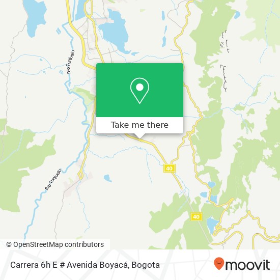 Carrera 6h E # Avenida Boyacá map