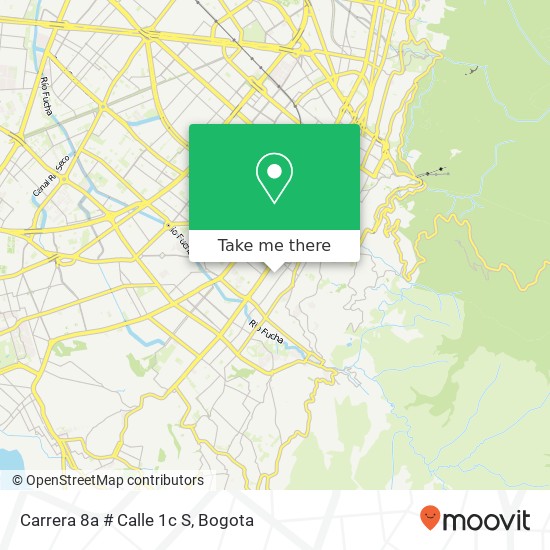 Mapa de Carrera 8a # Calle 1c S