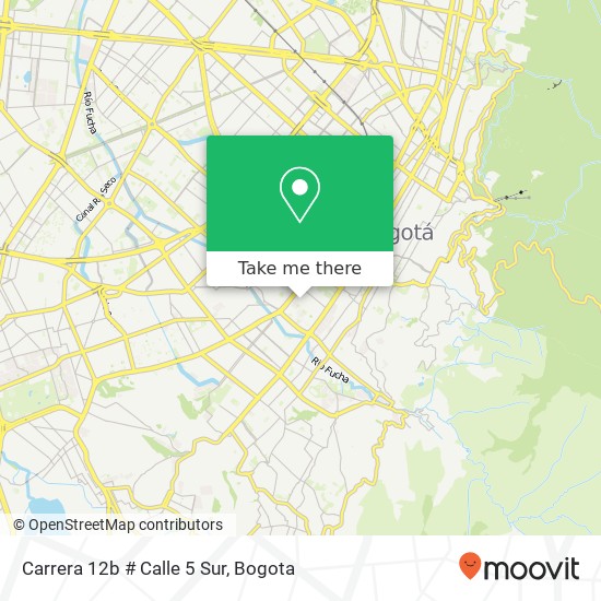 Mapa de Carrera 12b # Calle 5 Sur