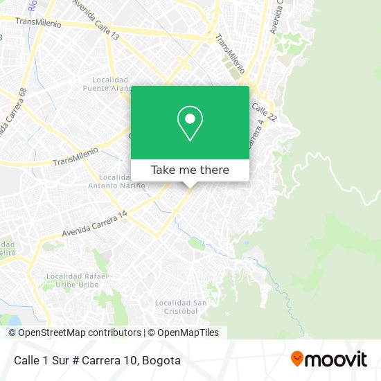 Calle 1 Sur # Carrera 10 map