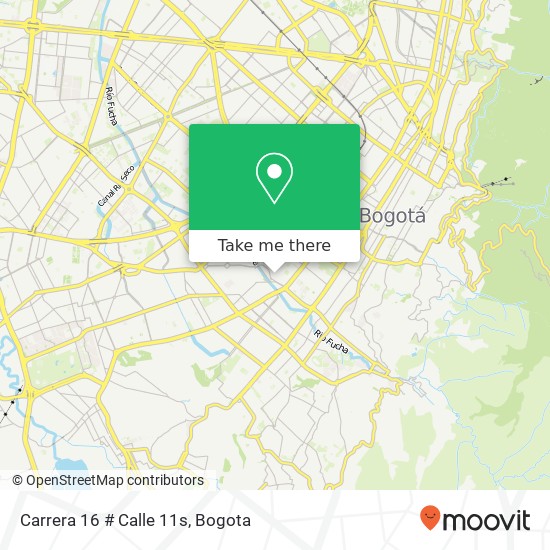 Mapa de Carrera 16 # Calle 11s