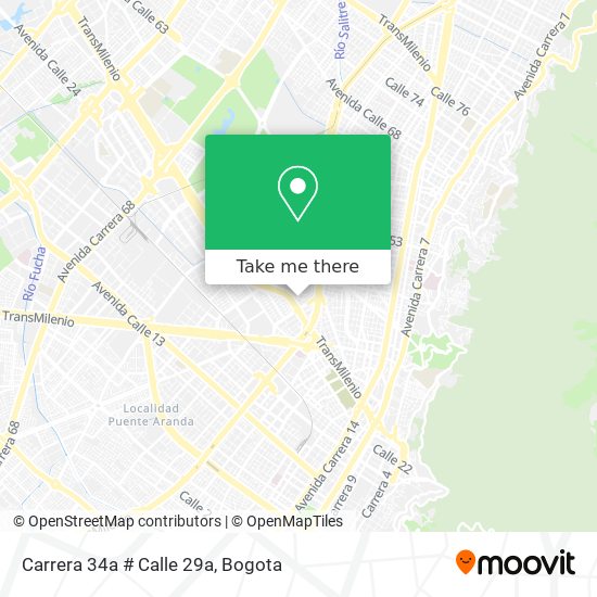 Carrera 34a # Calle 29a map