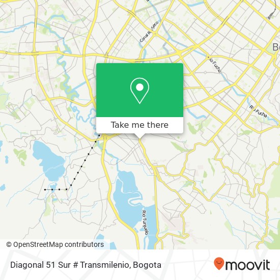 Diagonal 51 Sur # Transmilenio map