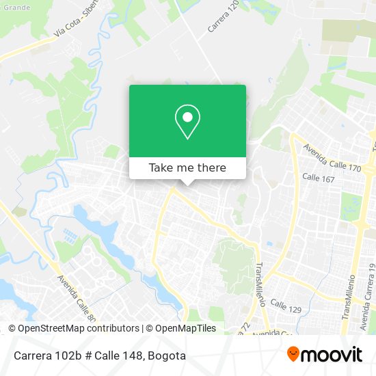 Carrera 102b # Calle 148 map
