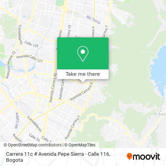 Carrera 11c # Avenida Pepe Sierra - Calle 116 map