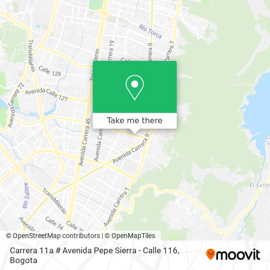 Carrera 11a # Avenida Pepe Sierra - Calle 116 map