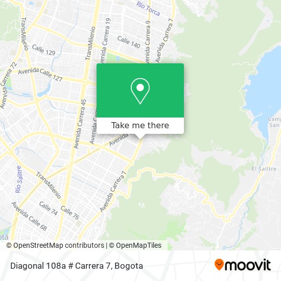 Diagonal 108a # Carrera 7 map