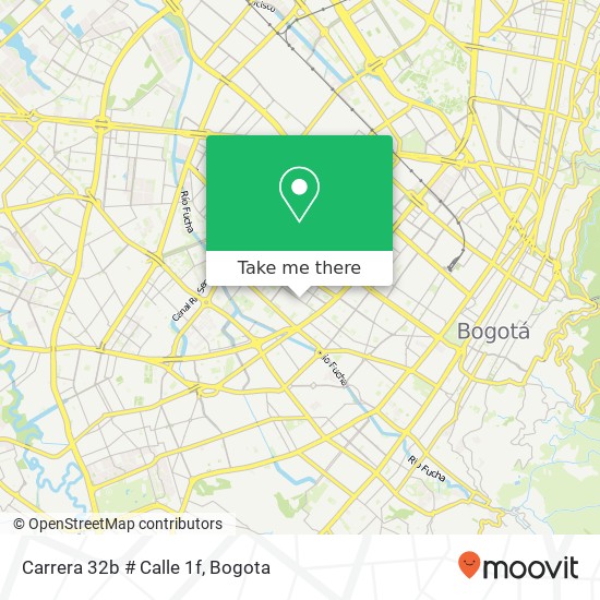 Carrera 32b # Calle 1f map