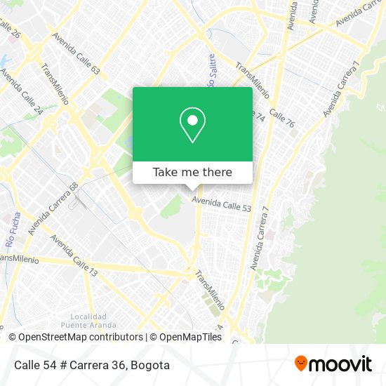 Calle 54 # Carrera 36 map