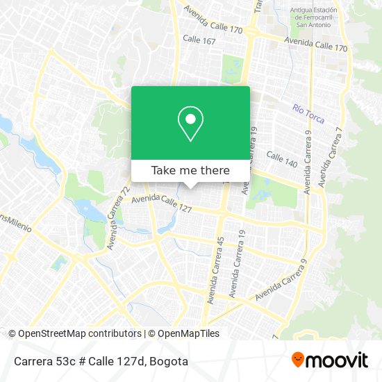 Carrera 53c # Calle 127d map