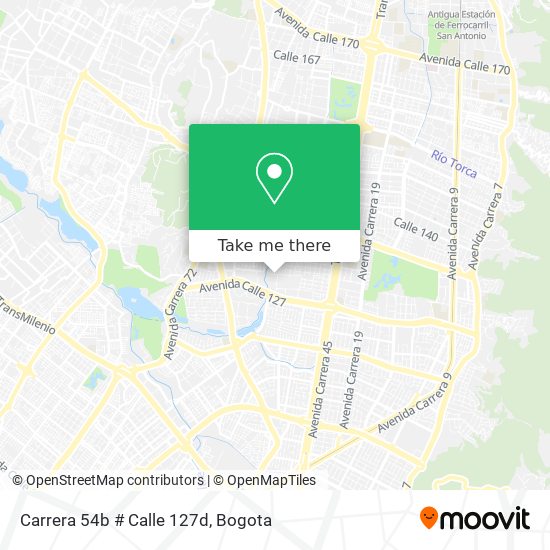 Carrera 54b # Calle 127d map