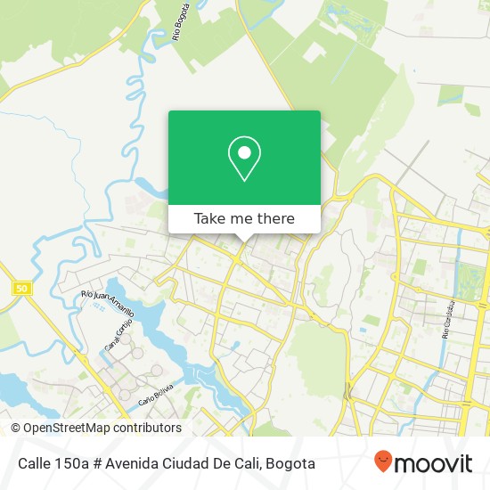 Calle 150a # Avenida Ciudad De Cali map