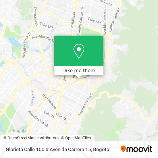 Glorieta Calle 100 # Avenida Carrera 15 map