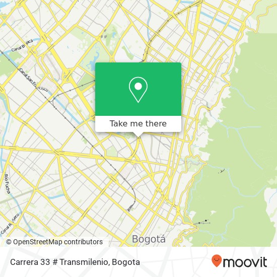 Mapa de Carrera 33 # Transmilenio