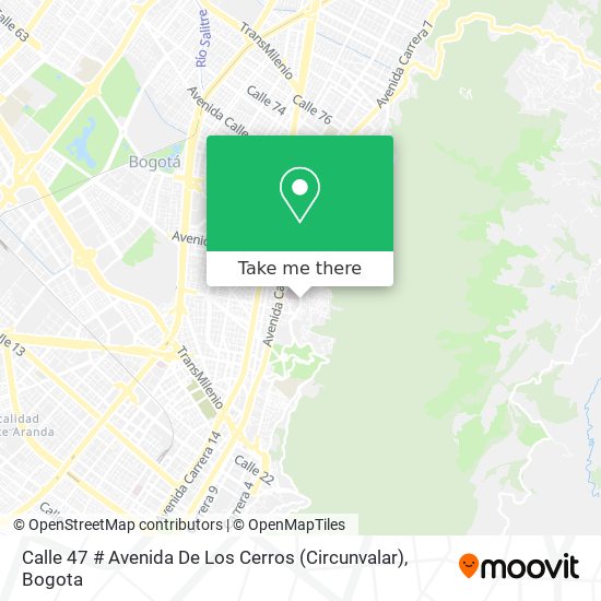 Calle 47 # Avenida De Los Cerros (Circunvalar) map