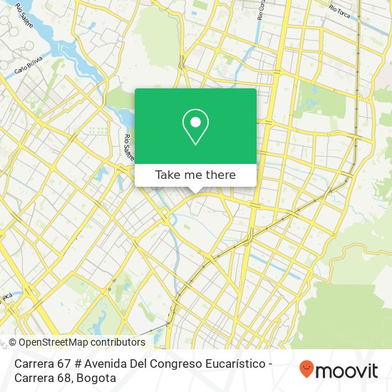 Carrera 67 # Avenida Del Congreso Eucarístico - Carrera 68 map
