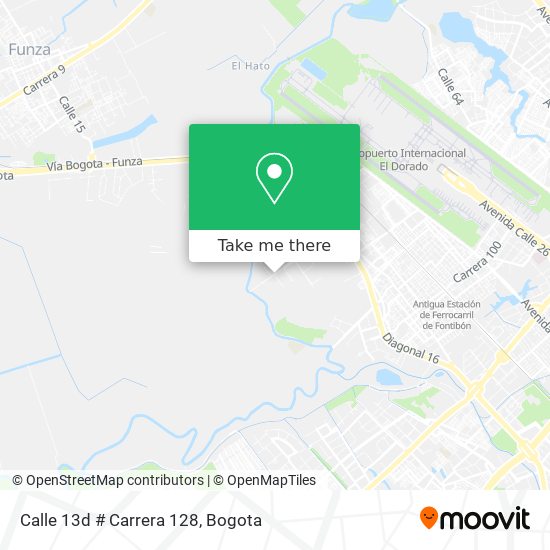 Mapa de Calle 13d # Carrera 128