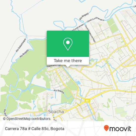 Mapa de Carrera 78a # Calle 85c
