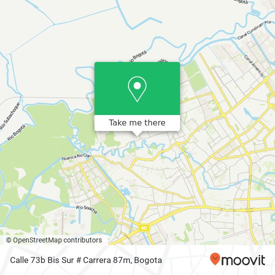 Calle 73b Bis Sur # Carrera 87m map