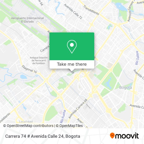 Carrera 74 # Avenida Calle 24 map