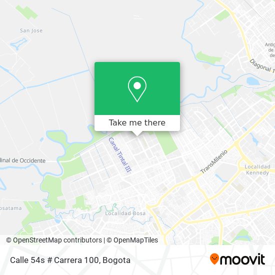 Calle 54s # Carrera 100 map