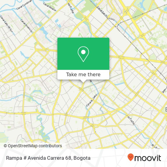 Rampa # Avenida Carrera 68 map