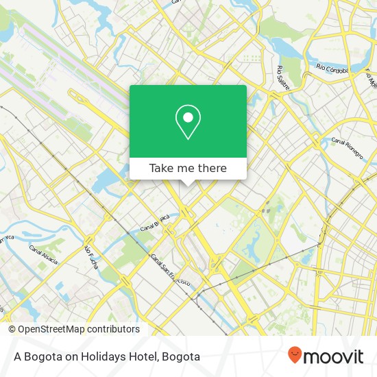 A Bogota on Holidays Hotel map