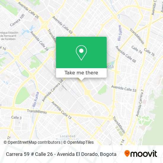 Carrera 59 # Calle 26 - Avenida El Dorado map