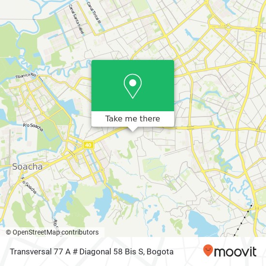 Transversal 77 A # Diagonal 58 Bis S map