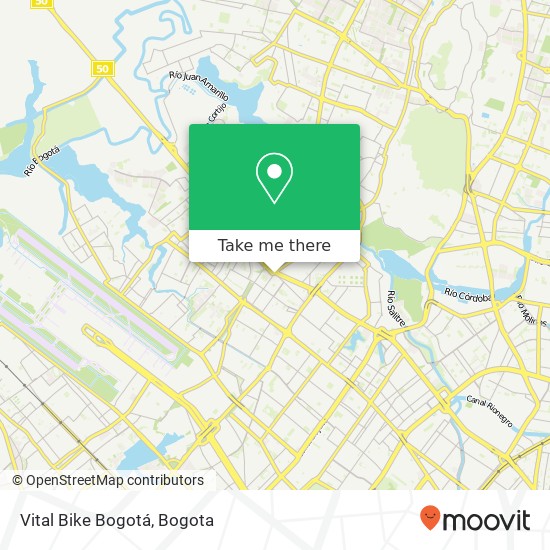 Mapa de Vital Bike Bogotá