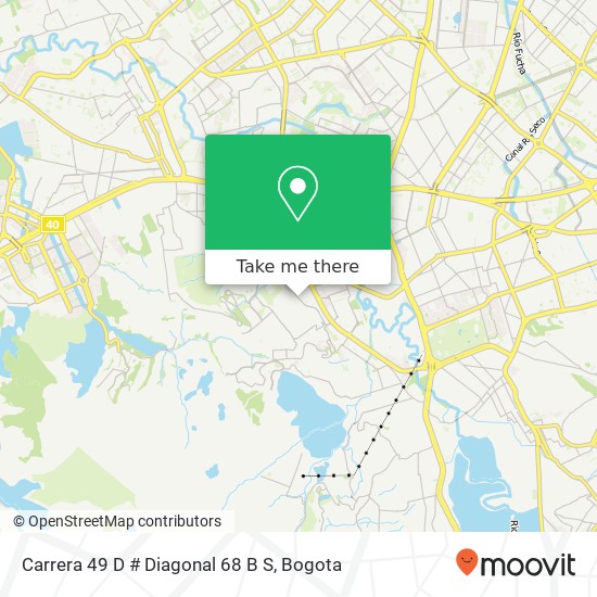 Mapa de Carrera 49 D # Diagonal 68 B S