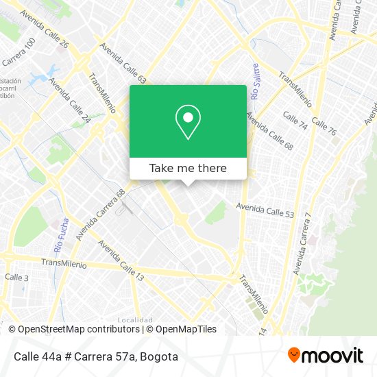 Calle 44a # Carrera 57a map