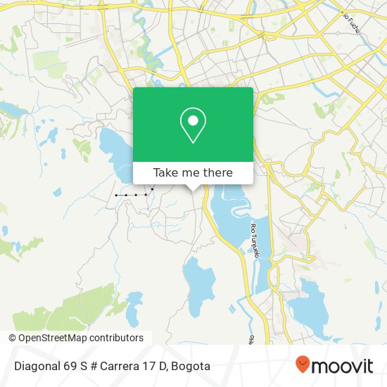 Mapa de Diagonal 69 S # Carrera 17 D