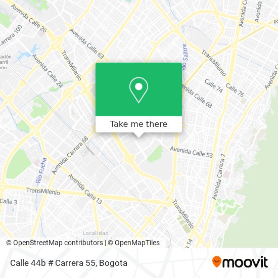 Calle 44b # Carrera 55 map
