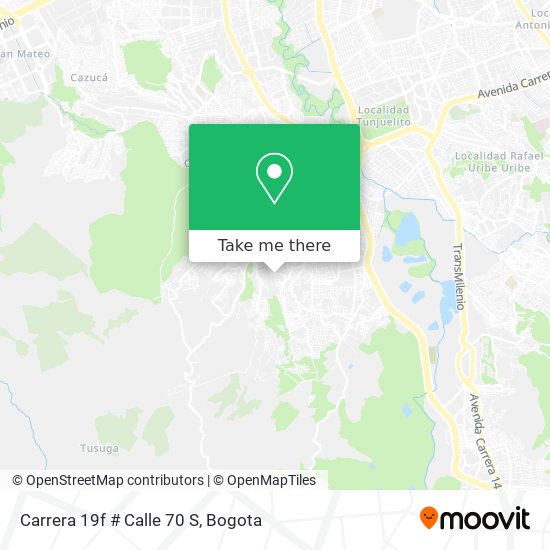 Carrera 19f # Calle 70 S map