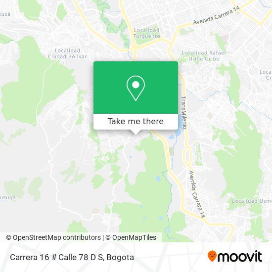 Carrera 16 # Calle 78 D S map