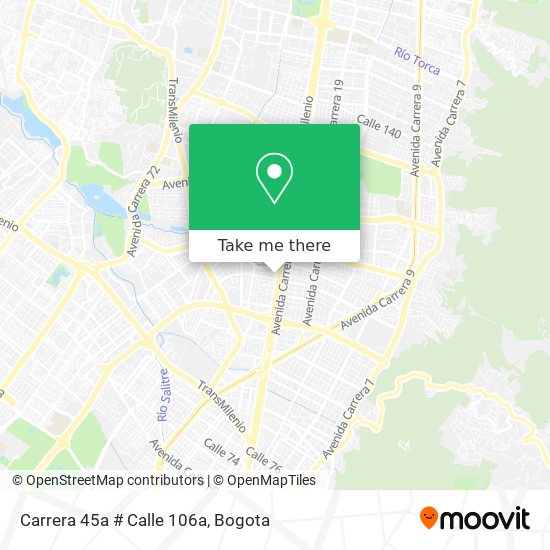 Carrera 45a # Calle 106a map