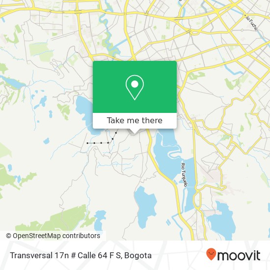 Mapa de Transversal 17n # Calle 64 F S