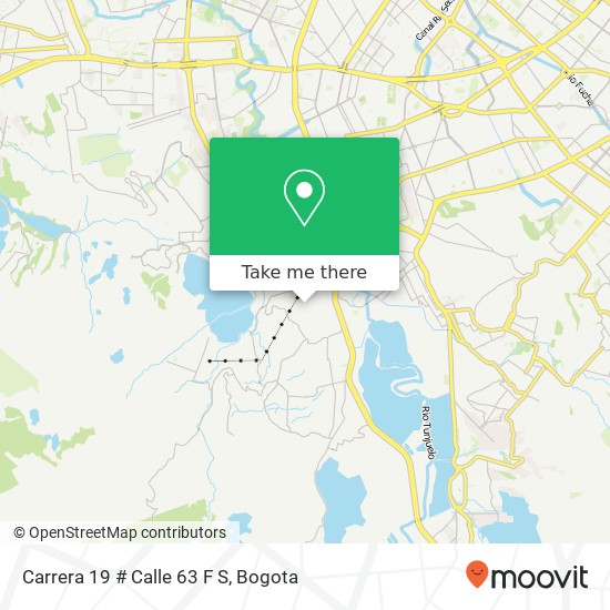 Mapa de Carrera 19 # Calle 63 F S