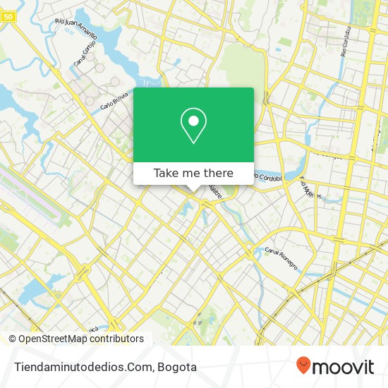 Mapa de Tiendaminutodedios.Com