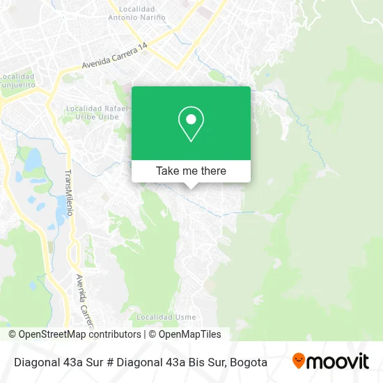 Diagonal 43a Sur # Diagonal 43a Bis Sur map