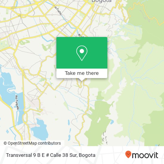 Transversal 9 B E # Calle 38 Sur map
