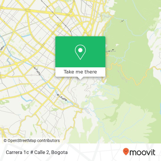 Mapa de Carrera 1c # Calle 2