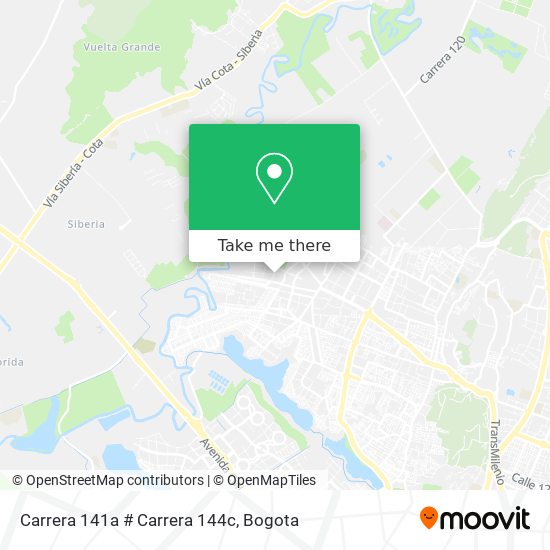 Carrera 141a # Carrera 144c map