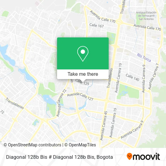Diagonal 128b Bis # Diagonal 128b Bis map