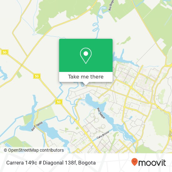 Mapa de Carrera 149c # Diagonal 138f