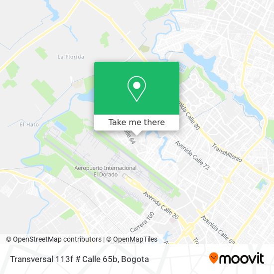 Transversal 113f # Calle 65b map